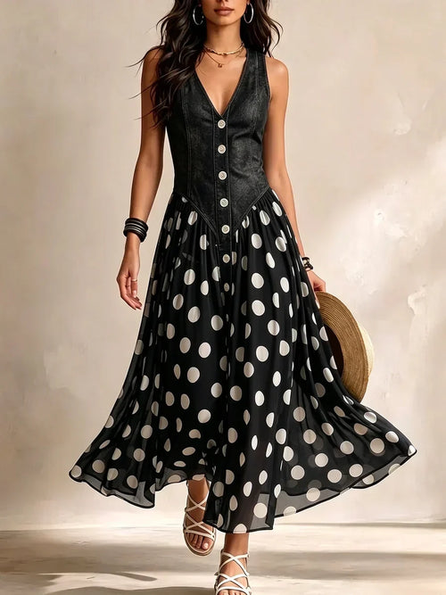 Beatrice – Vestido de lunares de Capri