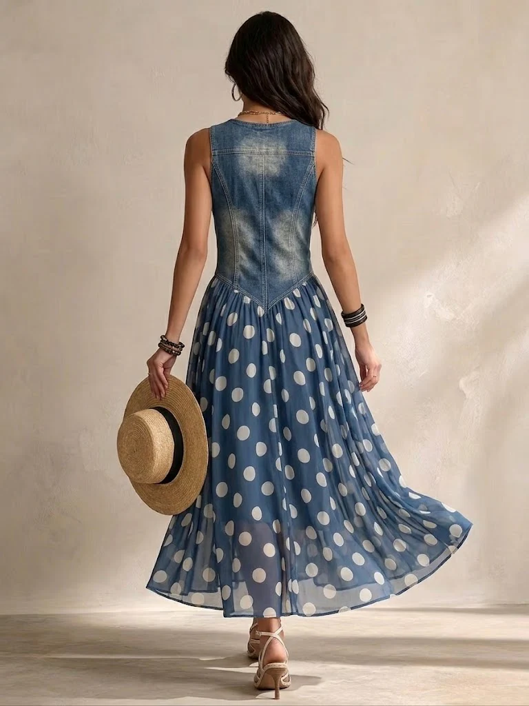 Beatrice – Vestido de lunares de Capri