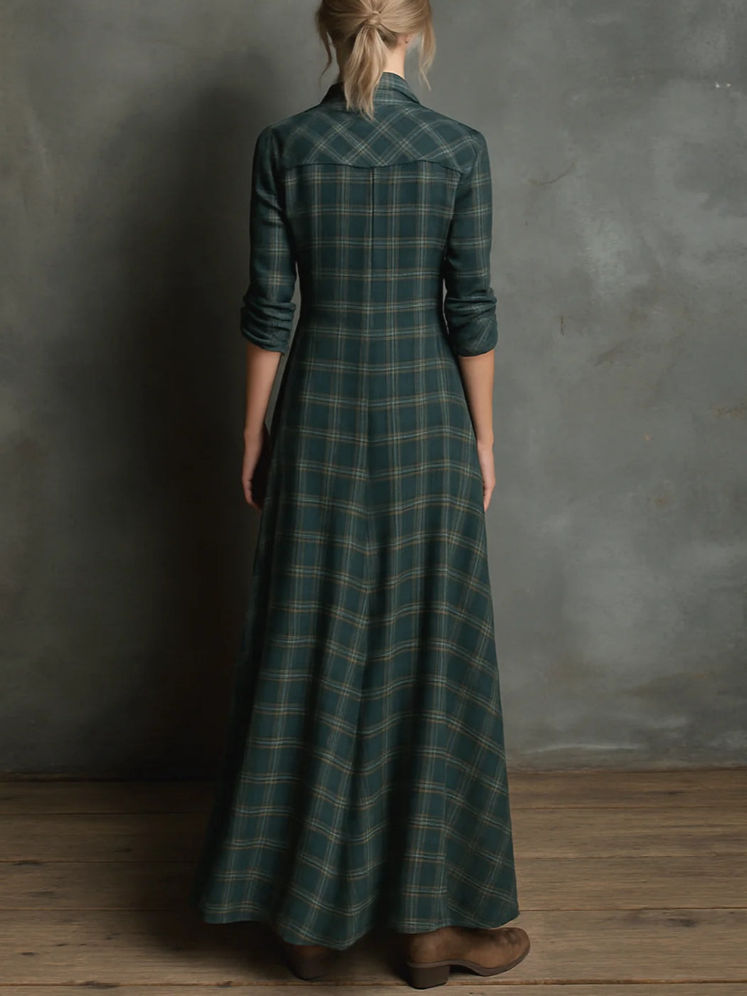 Emanuela – Vestido verde imperial